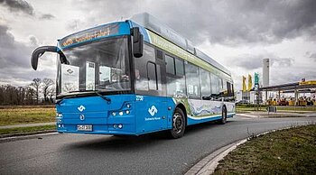 Wasserstoff Energiewende, klimaneutrale Wasserstoffbus 