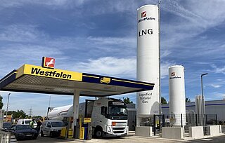 Ab sofort ersetzt Bio-LNG sein fossiles Pendant an den vier Westfalen-LNG-Tankstellen in Münster, Herford, Herne und Köln.