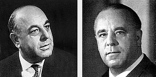 Herbert Albert (left) and August-Wilhelm Albert managed the fortunes of the company for 30 years from 1946.